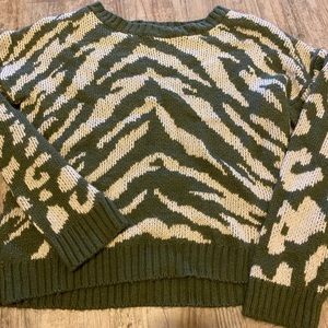 Zebra print sweater